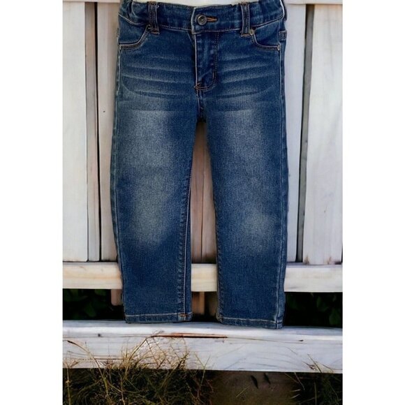 DKNY Boys Blue Skinny Jeans Size 4 with Pockets - Picture 3 of 11